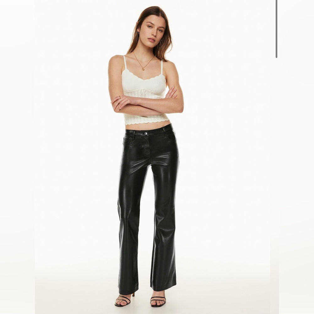 NWT The Melina™ Low-rise Flare Pant Low-rise Vegan Leather pants